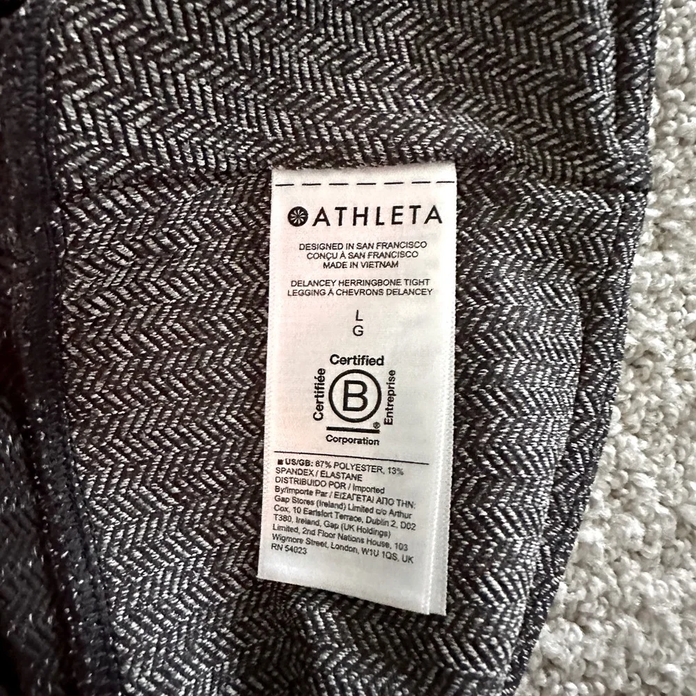 Athleta Delancey Herringbone Leggings (L) - Picture 9 of 11